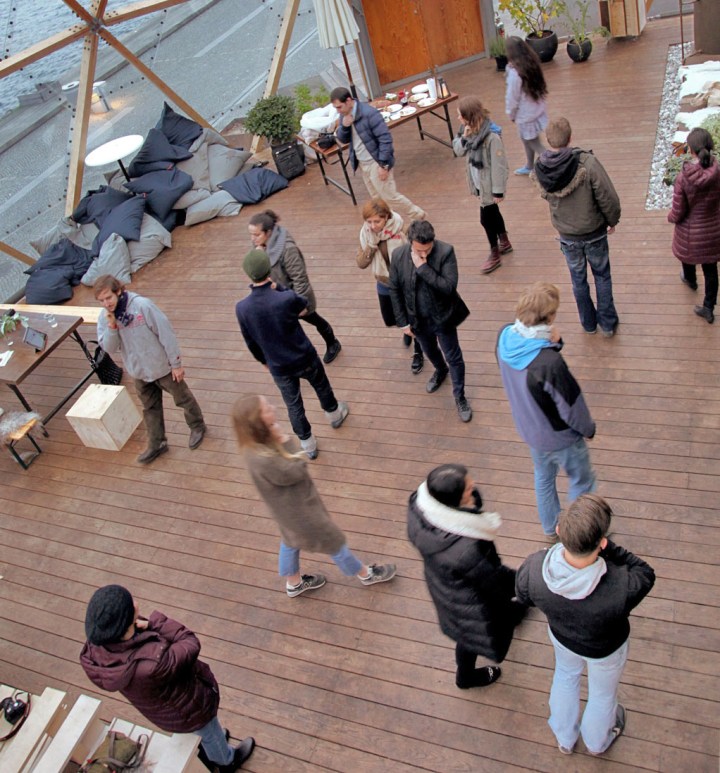 Workshop at the Dome of Visions. 