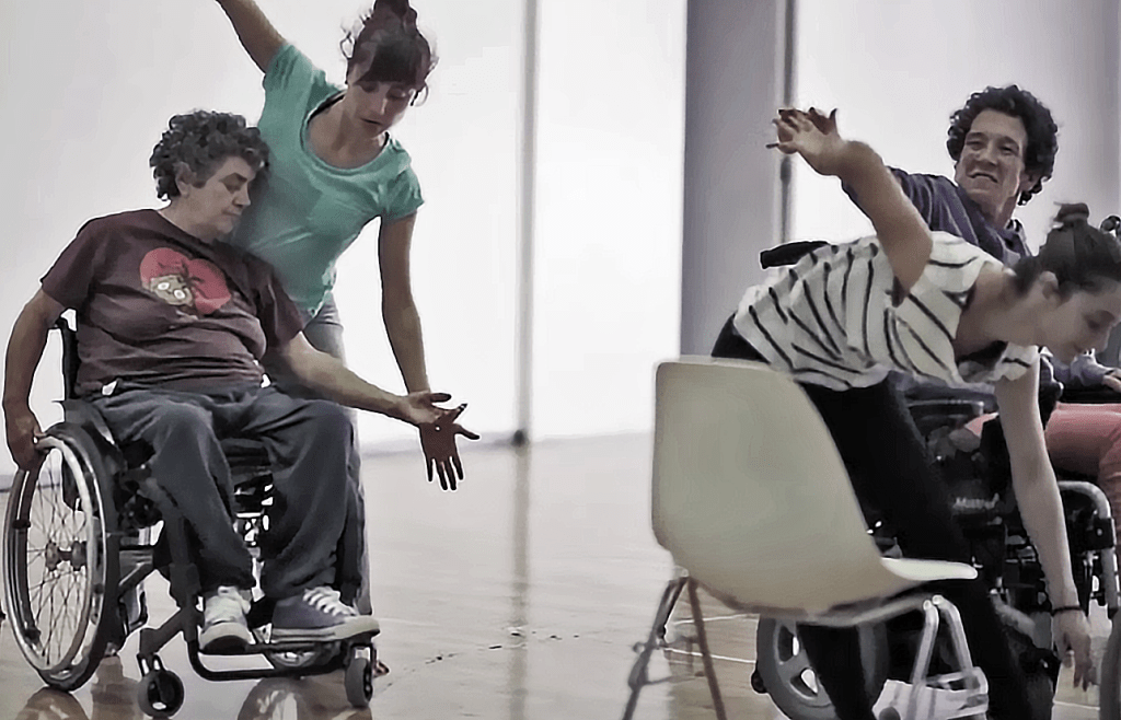 That is me, in the&nbsp;wheelcha-cha